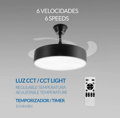 Lámpara de Techo con Ventilador - flo